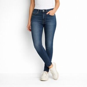 Good American High Rise Skinny Jeans Womens 0 Dark Wash